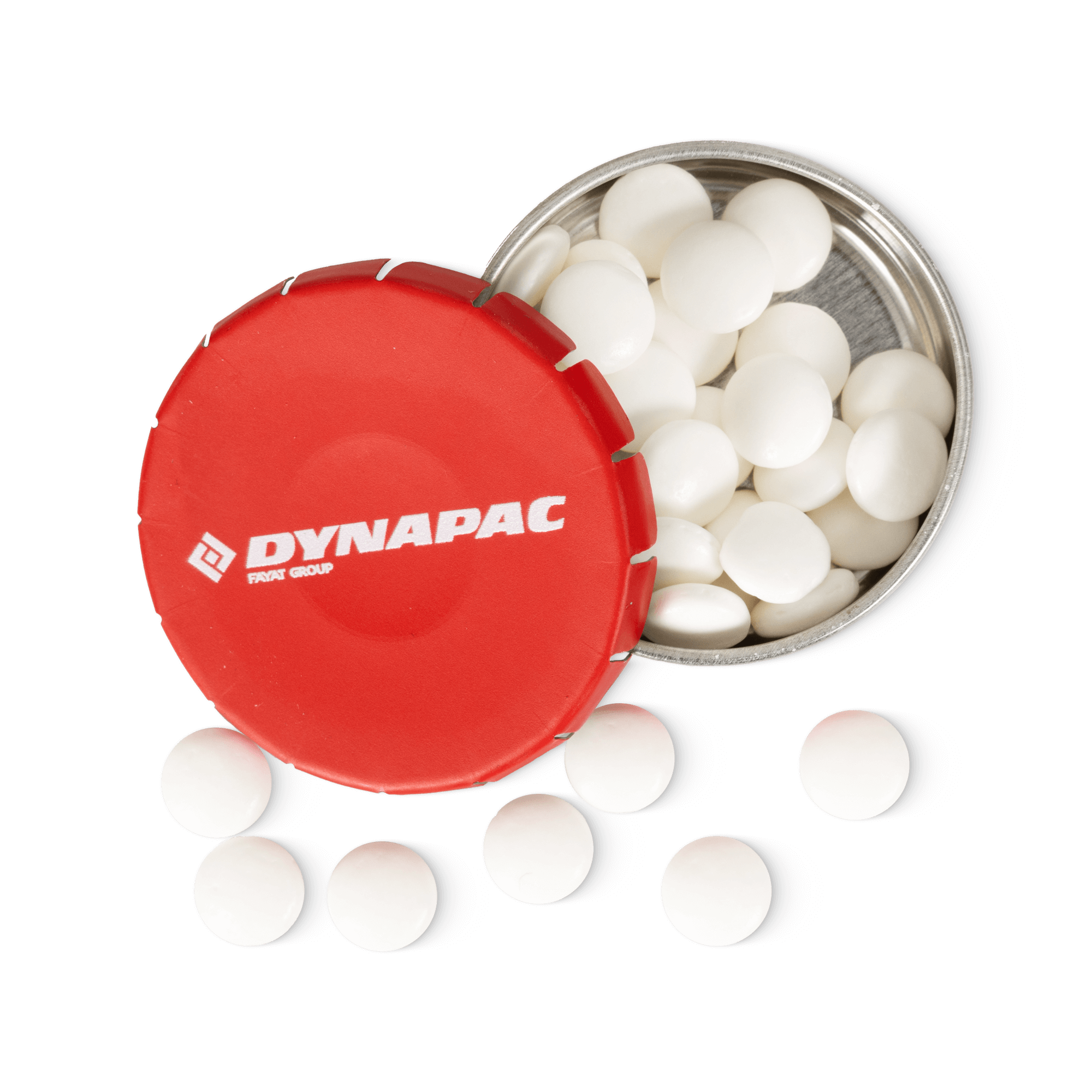 mint pastilles with dynapac logo open