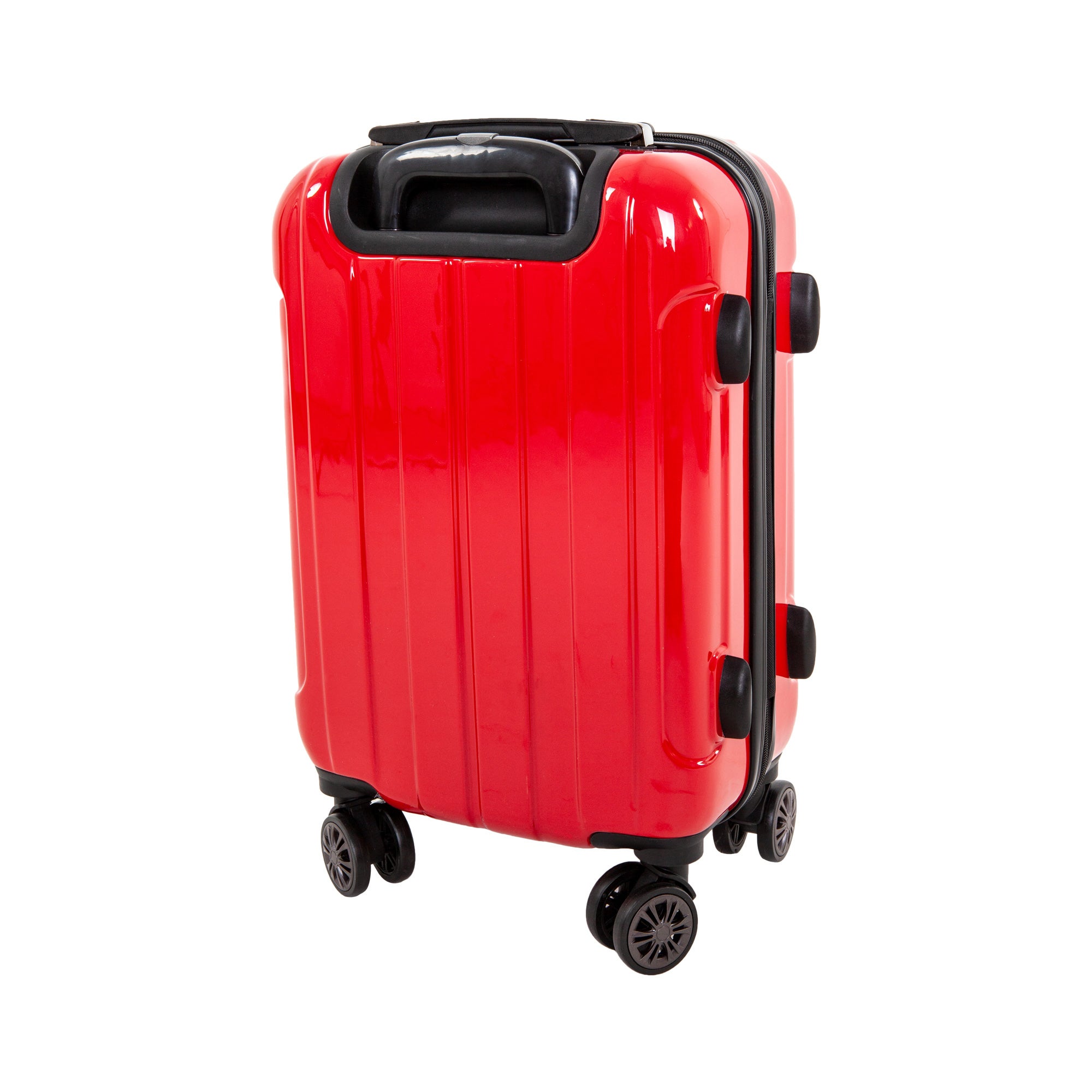 Red dynapac cabin trolley backside