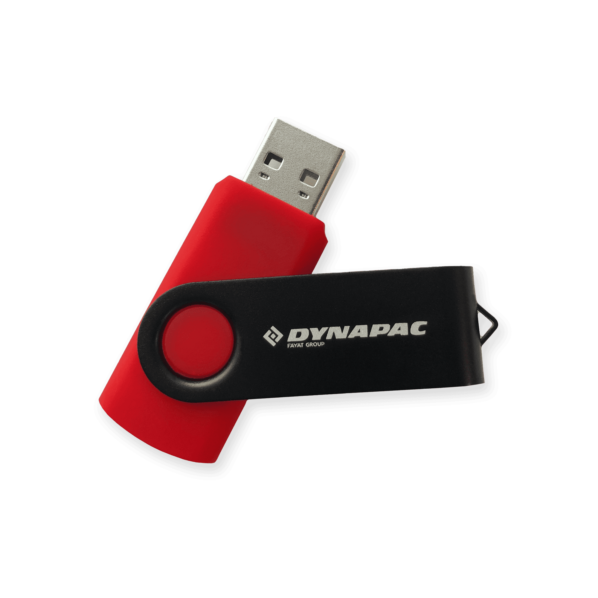 red and black dynapac usb with logo