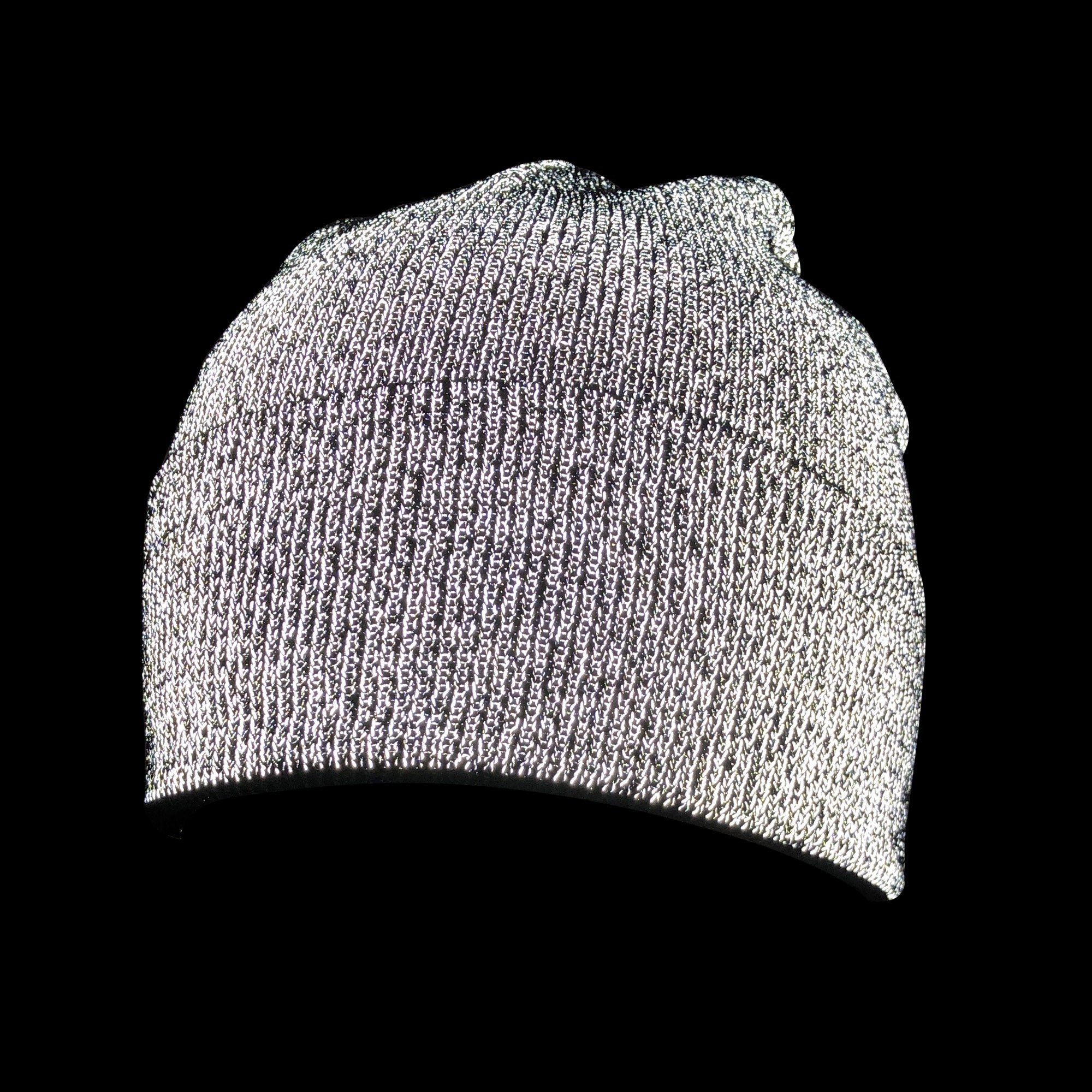 Dynapac reflective beanie with white logo reflective test
