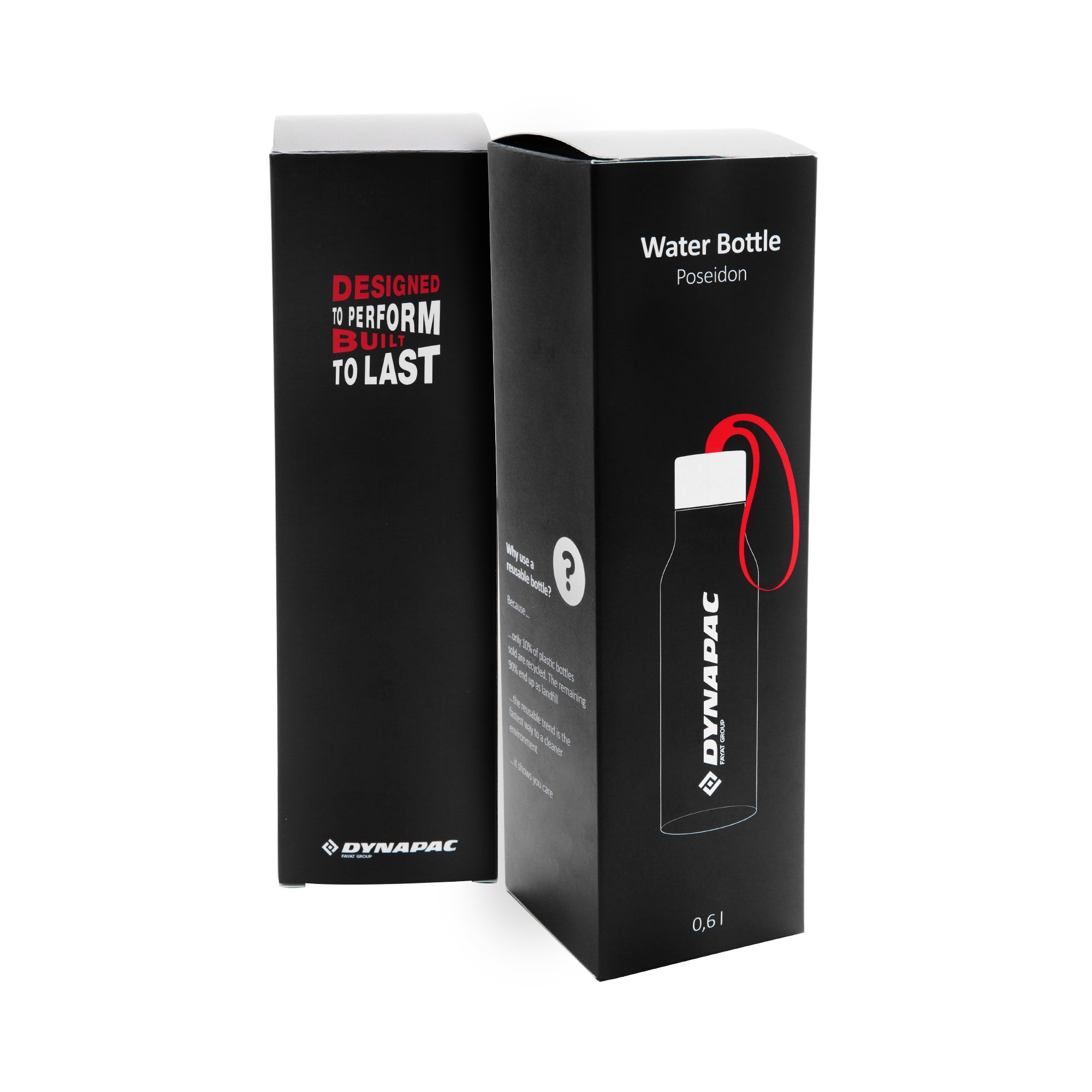 black dynapac water bottle box